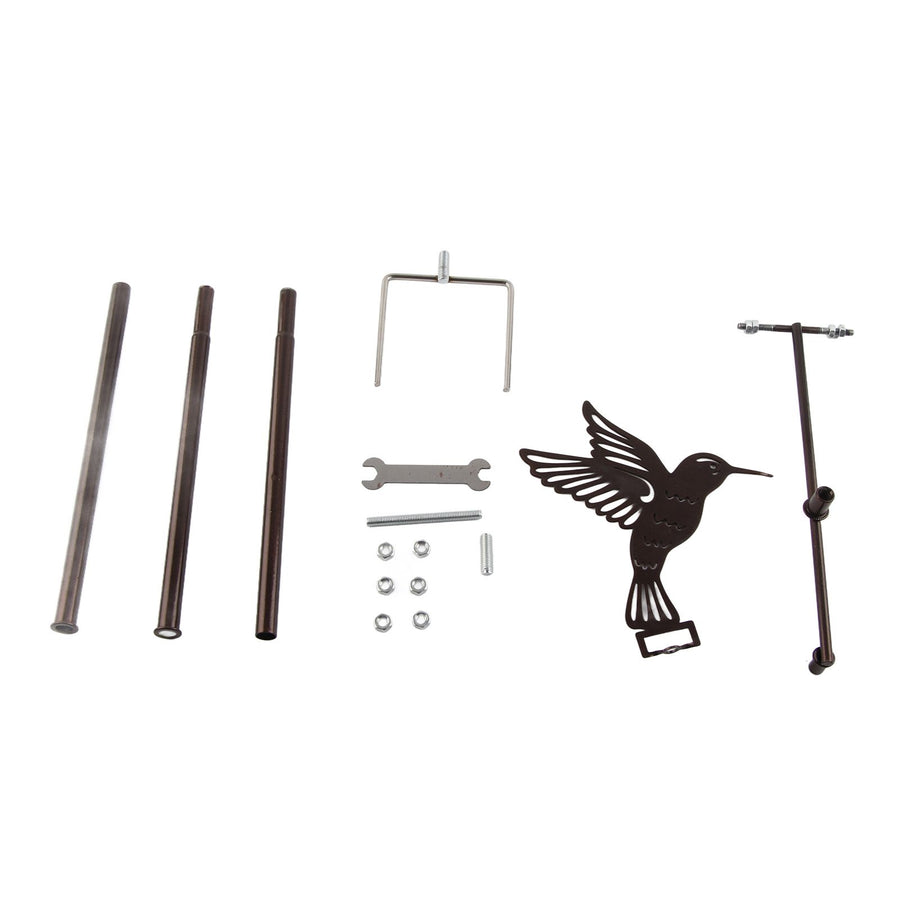 Wind Spinners Iron Hummingbird Metal Windmill Wind Sculpture for Outdoor Lawn Yard Patio Garden Ornaments