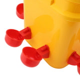 Automatic Chicken Waterer Cup with 12L Handheld Barrel Poultry Drinking Equipemnt for Goose Duck Bucket + Red Bird Bowl + Black Screws - Extra Image