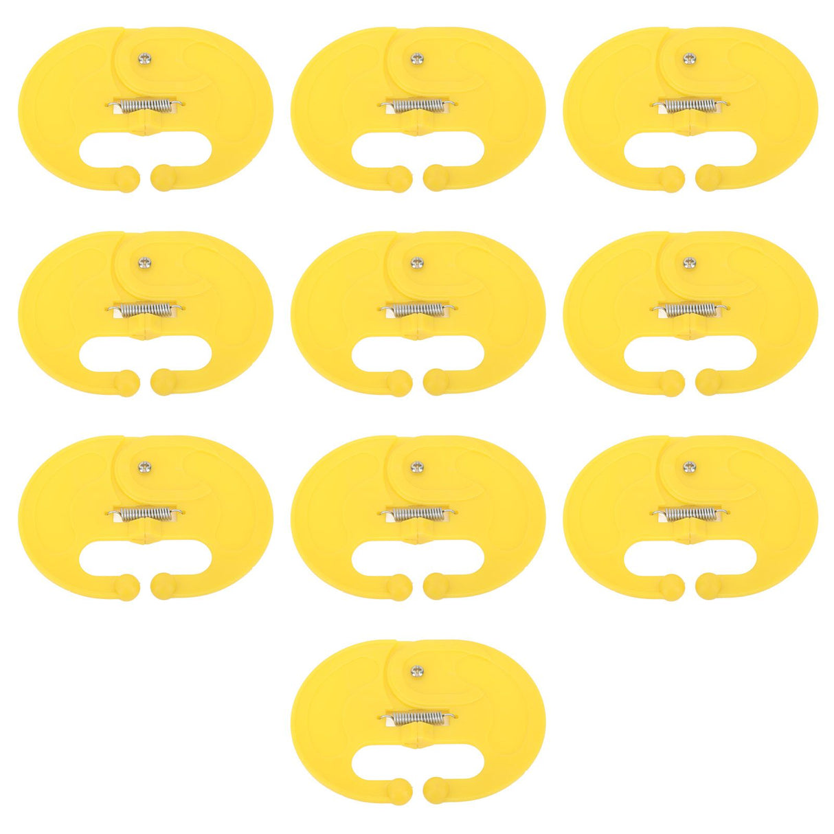 10 Pcs Calf Weaner Spring Lock High Tensile Strength Lengthened Widened PP Calf Nose Thorn Milk Sucking Preventer