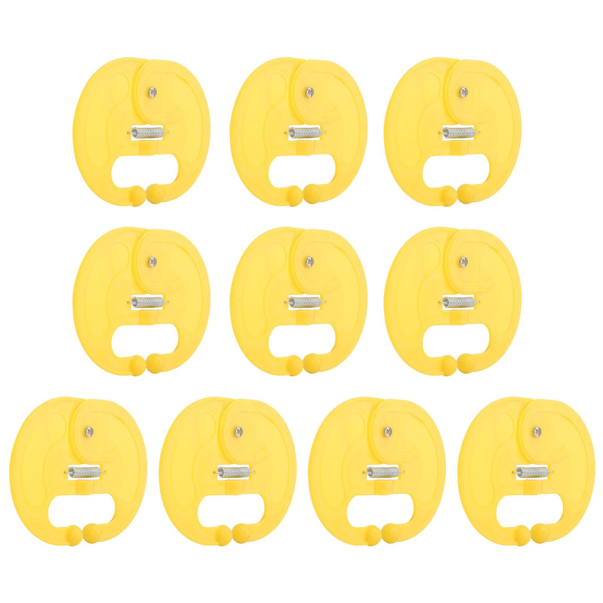 10 Pcs Calf Weaner Spring Lock High Tensile Strength Lengthened Widened PP Calf Nose Thorn Milk Sucking Preventer