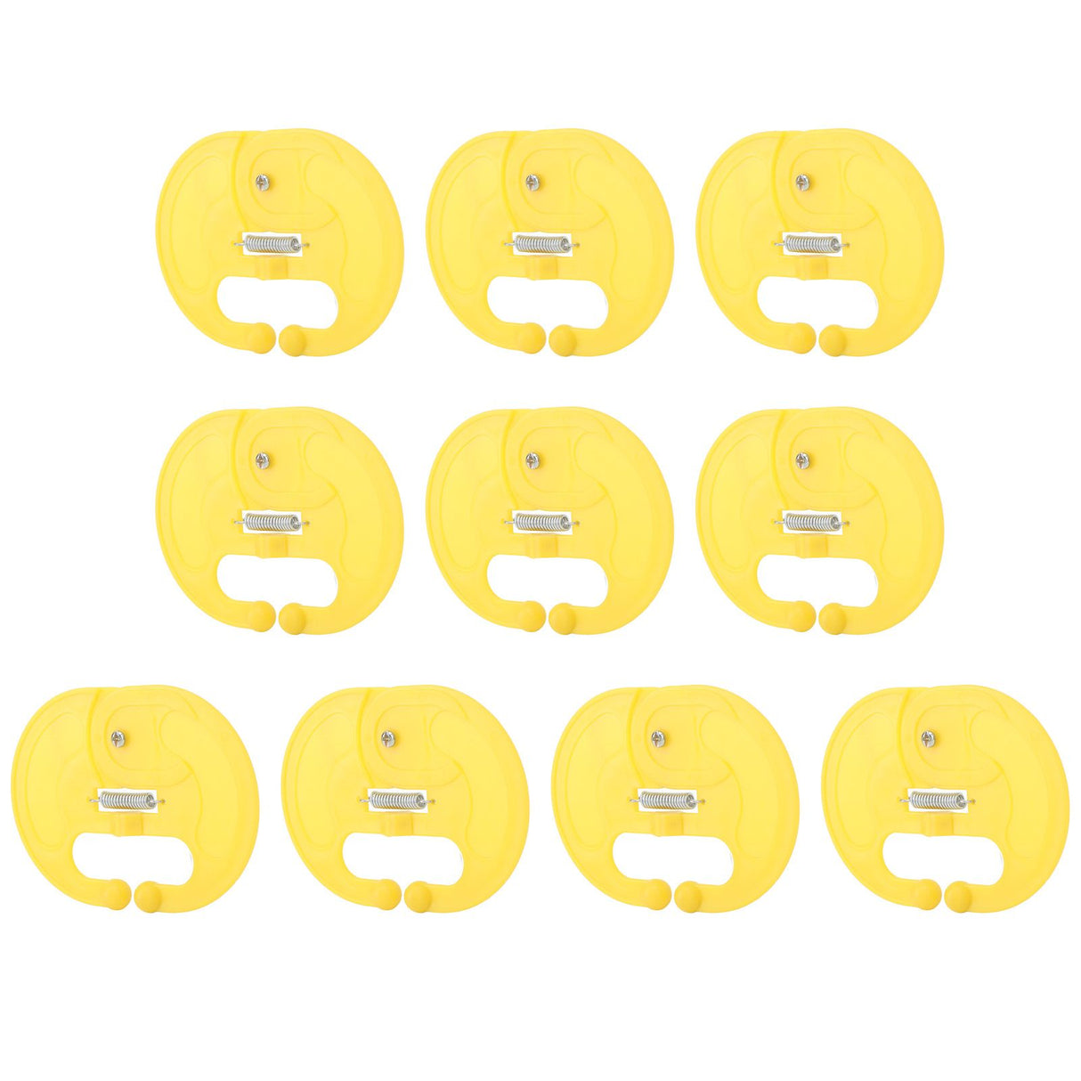 10 Pcs Calf Weaner Spring Lock High Tensile Strength Lengthened Widened PP Calf Nose Thorn Milk Sucking Preventer