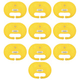 10 Pcs Calf Weaner Spring Lock High Tensile Strength Lengthened Widened PP Calf Nose Thorn Milk Sucking Preventer - 45-Degree Angle