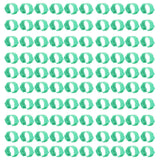 100pcs Chicken Identification Leg Bands Adjustable DIY Clip On Duck Bands for Geese Pigeons Green