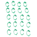 100pcs Chicken Identification Leg Bands Adjustable DIY Clip On Duck Bands for Geese Pigeons Green