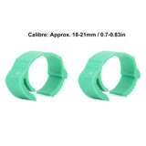 100pcs Chicken Identification Leg Bands Adjustable DIY Clip On Duck Bands for Geese Pigeons Green - Extra Image