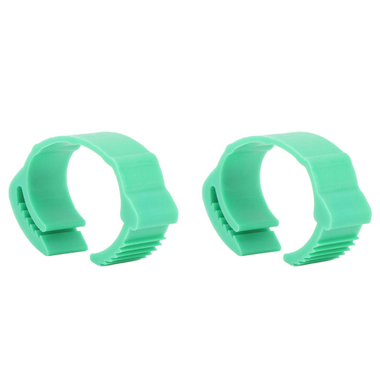 100pcs Chicken Identification Leg Bands Adjustable DIY Clip On Duck Bands for Geese Pigeons Green