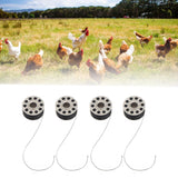 4Pcs Chicken Caponizing Line Artificial Fiber Portable Safe Chicken Capon Tool for Poultry Farming