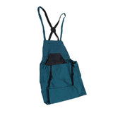 Harvest Bag Fruit Picking Apron Large Capacity Oxford Cloth Quick Release Garden Pouch for Orchard Garden Farm Blue Green - Side View