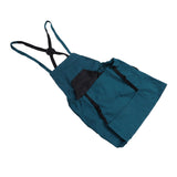 Harvest Bag Fruit Picking Apron Large Capacity Oxford Cloth Quick Release Garden Pouch for Orchard Garden Farm Blue Green - Top-Down View