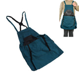 Harvest Bag Fruit Picking Apron Large Capacity Oxford Cloth Quick Release Garden Pouch for Orchard Garden Farm Blue Green - Extra Image