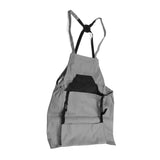Harvest Bag Fruit Picking Apron Large Capacity Oxford Cloth Quick Release Garden Pouch for Orchard Garden Farm Grey - Side View