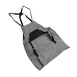 Harvest Bag Fruit Picking Apron Large Capacity Oxford Cloth Quick Release Garden Pouch for Orchard Garden Farm Grey - 45-Degree Angle