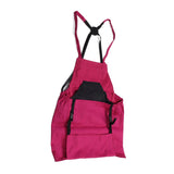 Harvest Bag Fruit Picking Apron Large Capacity Oxford Cloth Quick Release Garden Pouch for Orchard Garden Farm Rose Red