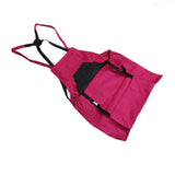Harvest Bag Fruit Picking Apron Large Capacity Oxford Cloth Quick Release Garden Pouch for Orchard Garden Farm Rose Red