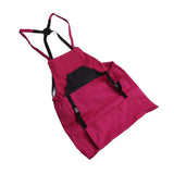 Harvest Bag Fruit Picking Apron Large Capacity Oxford Cloth Quick Release Garden Pouch for Orchard Garden Farm Rose Red - 45-Degree Angle