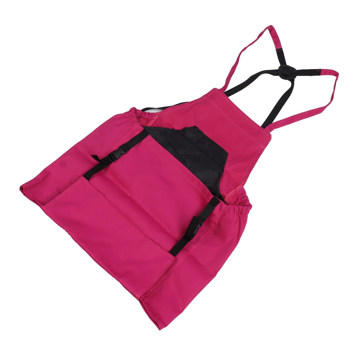 Harvest Bag Fruit Picking Apron Large Capacity Oxford Cloth Quick Release Garden Pouch for Orchard Garden Farm Rose Red