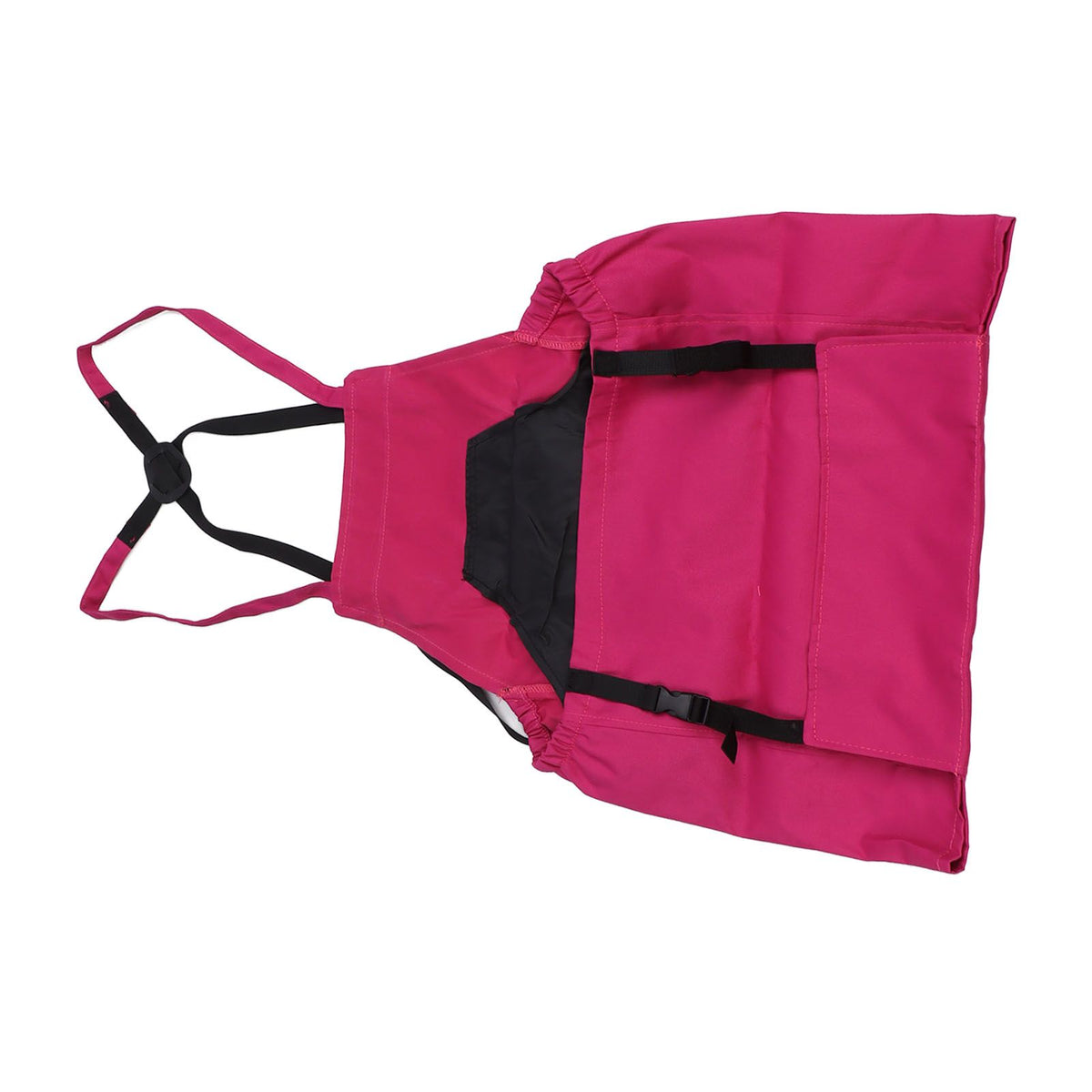 Harvest Bag Fruit Picking Apron Large Capacity Oxford Cloth Quick Release Garden Pouch for Orchard Garden Farm Rose Red