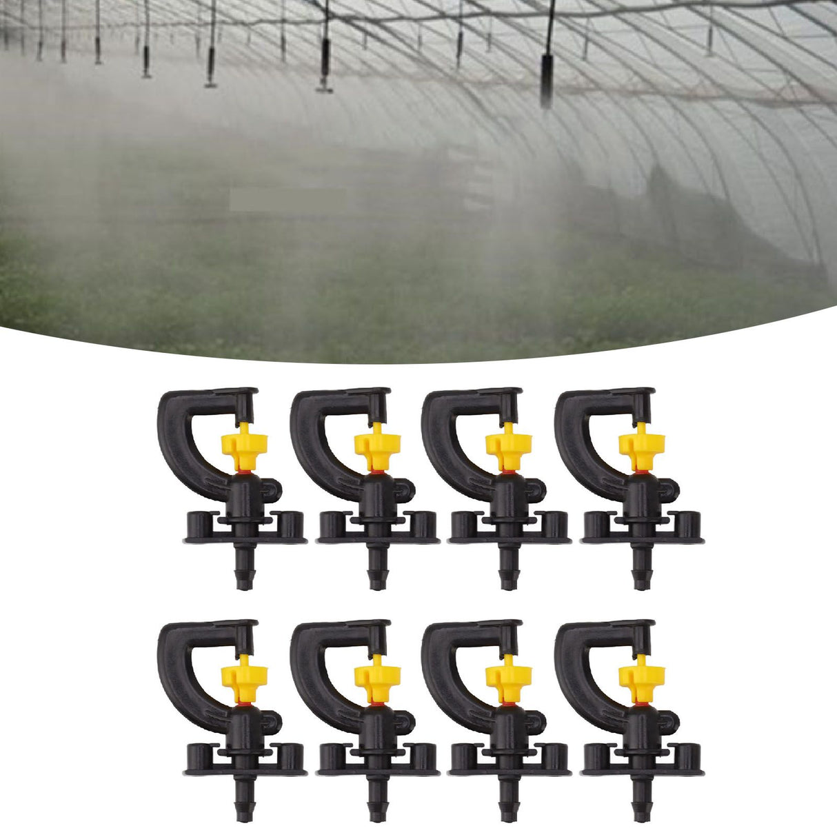 20pcs G Type Atomizing Nozzles Professional Humidification and Cooling Misting Nozzles for Farm Garden Outdoor Rotary Microspray