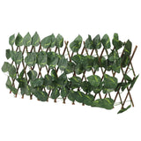 Artificial Hedges Fence Simulation Expandable Sun Protection Waterproof Artificial Topiary Hedge Plant for Garden Epipremnum Aureum Leaves - Side View