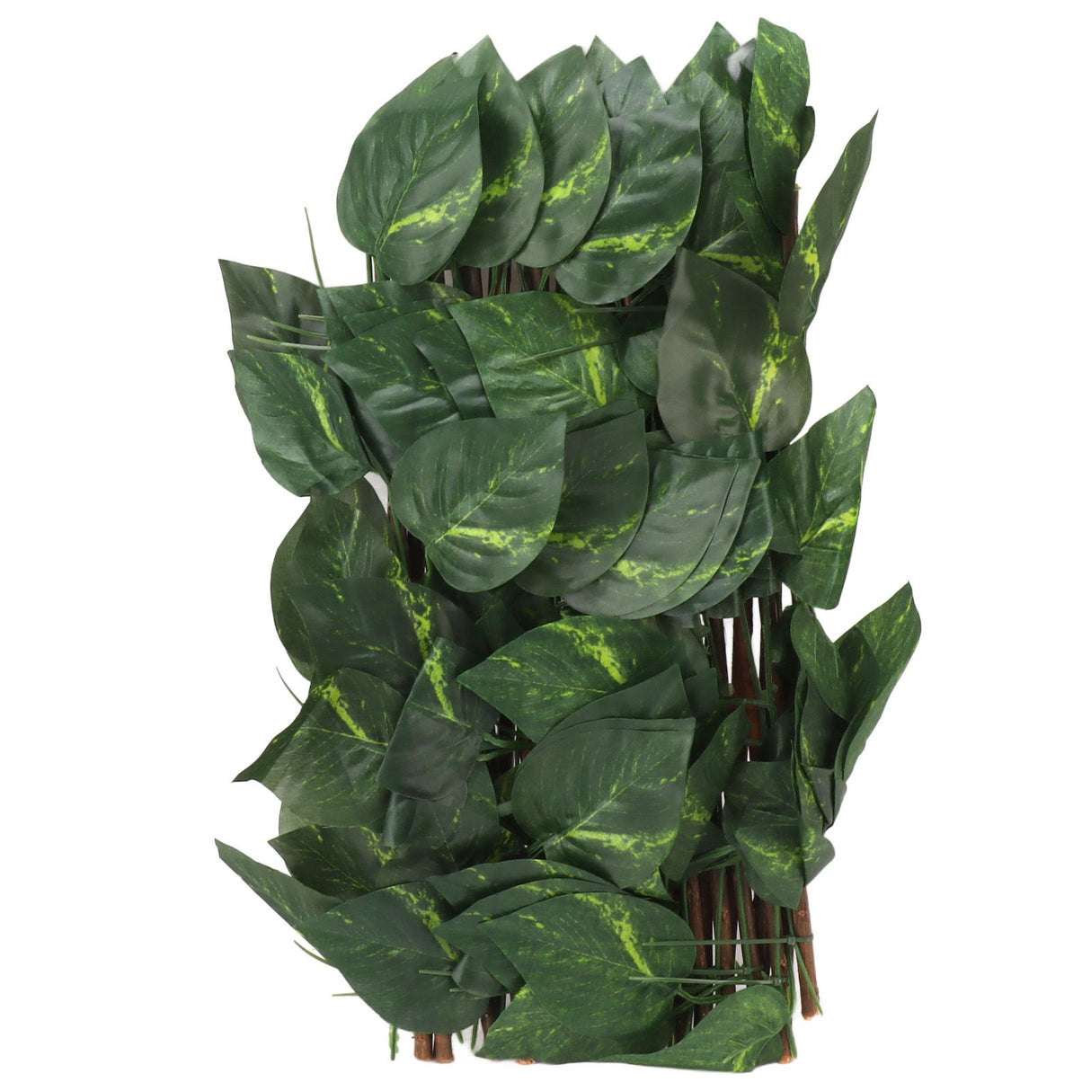 Artificial Hedges Fence Simulation Expandable Sun Protection Waterproof Artificial Topiary Hedge Plant for Garden Epipremnum Aureum Leaves