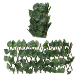 Artificial Hedges Fence Simulation Expandable Sun Protection Waterproof Artificial Topiary Hedge Plant for Garden Epipremnum Aureum Leaves - Extra Image