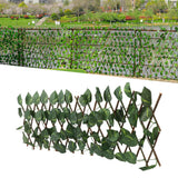 Artificial Hedges Fence Simulation Expandable Sun Protection Waterproof Artificial Topiary Hedge Plant for Garden Epipremnum Aureum Leaves - Extra Image