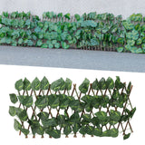 Artificial Hedges Fence Simulation Expandable Sun Protection Waterproof Artificial Topiary Hedge Plant for Garden Epipremnum Aureum Leaves - Extra Image