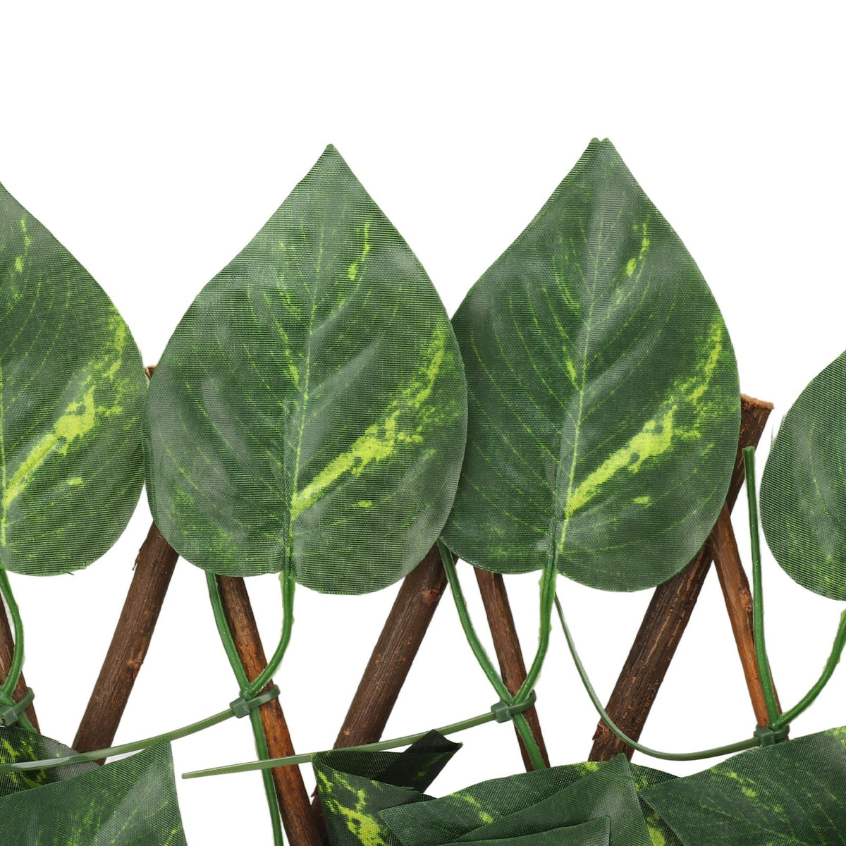 Artificial Hedges Fence Simulation Expandable Sun Protection Waterproof Artificial Topiary Hedge Plant for Garden Epipremnum Aureum Leaves