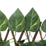 Artificial Hedges Fence Simulation Expandable Sun Protection Waterproof Artificial Topiary Hedge Plant for Garden Epipremnum Aureum Leaves - Extra Image