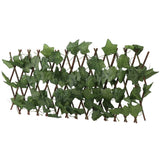 Artificial Hedges Fence Simulation Expandable Sun Protection Waterproof Artificial Topiary Hedge Plant for Garden Virginia Creeper Leaves - Close-Up Angle