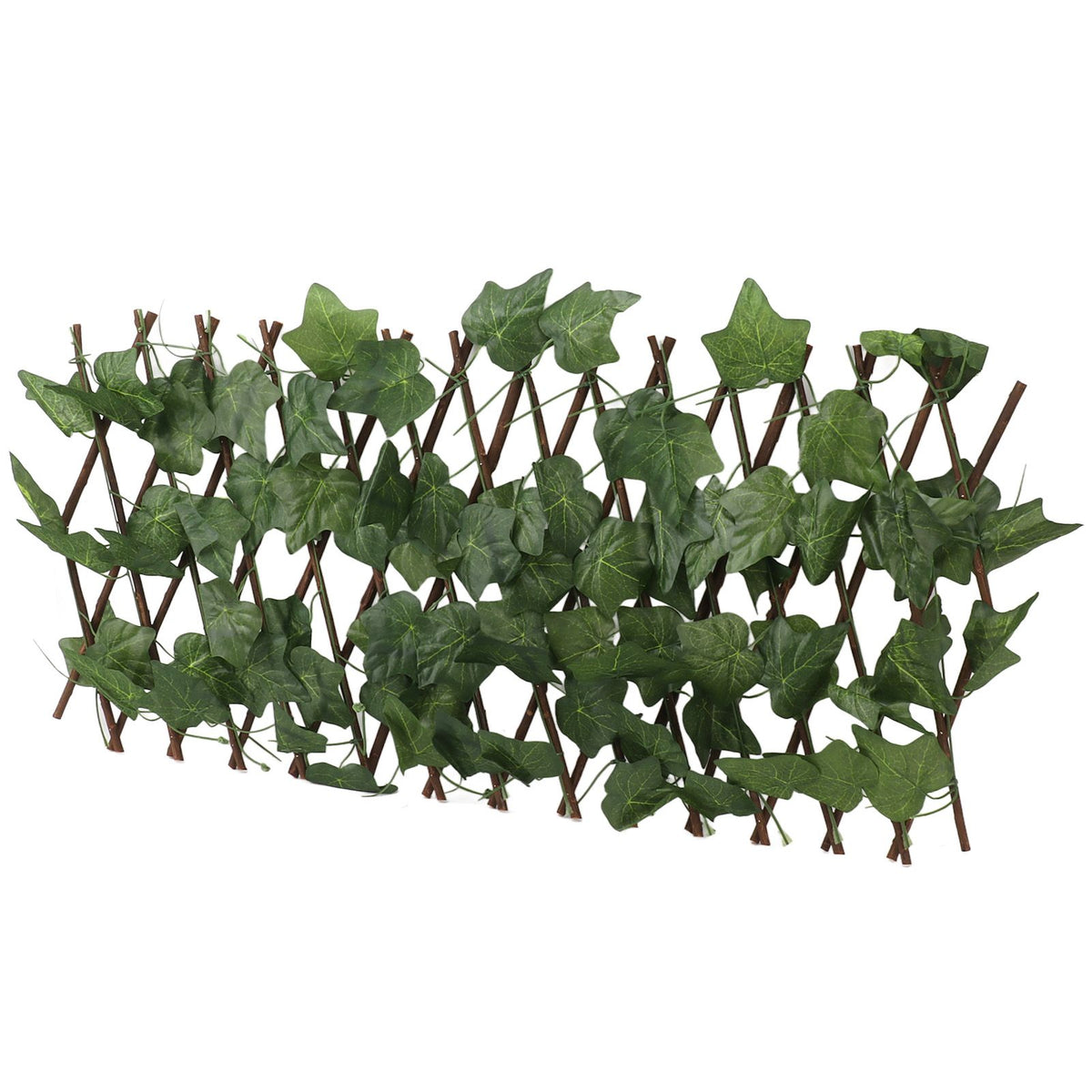 Artificial Hedges Fence Simulation Expandable Sun Protection Waterproof Artificial Topiary Hedge Plant for Garden Virginia Creeper Leaves