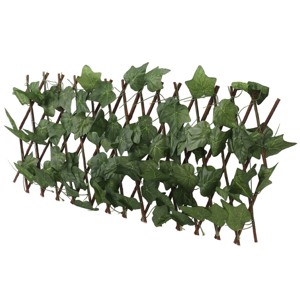 Artificial Hedges Fence Simulation Expandable Sun Protection Waterproof Artificial Topiary Hedge Plant for Garden Virginia Creeper Leaves