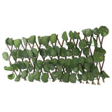 Artificial Hedges Fence Simulation Expandable Sun Protection Waterproof Artificial Topiary Hedge Plant for Garden Begonia Leaf - Top-Down View