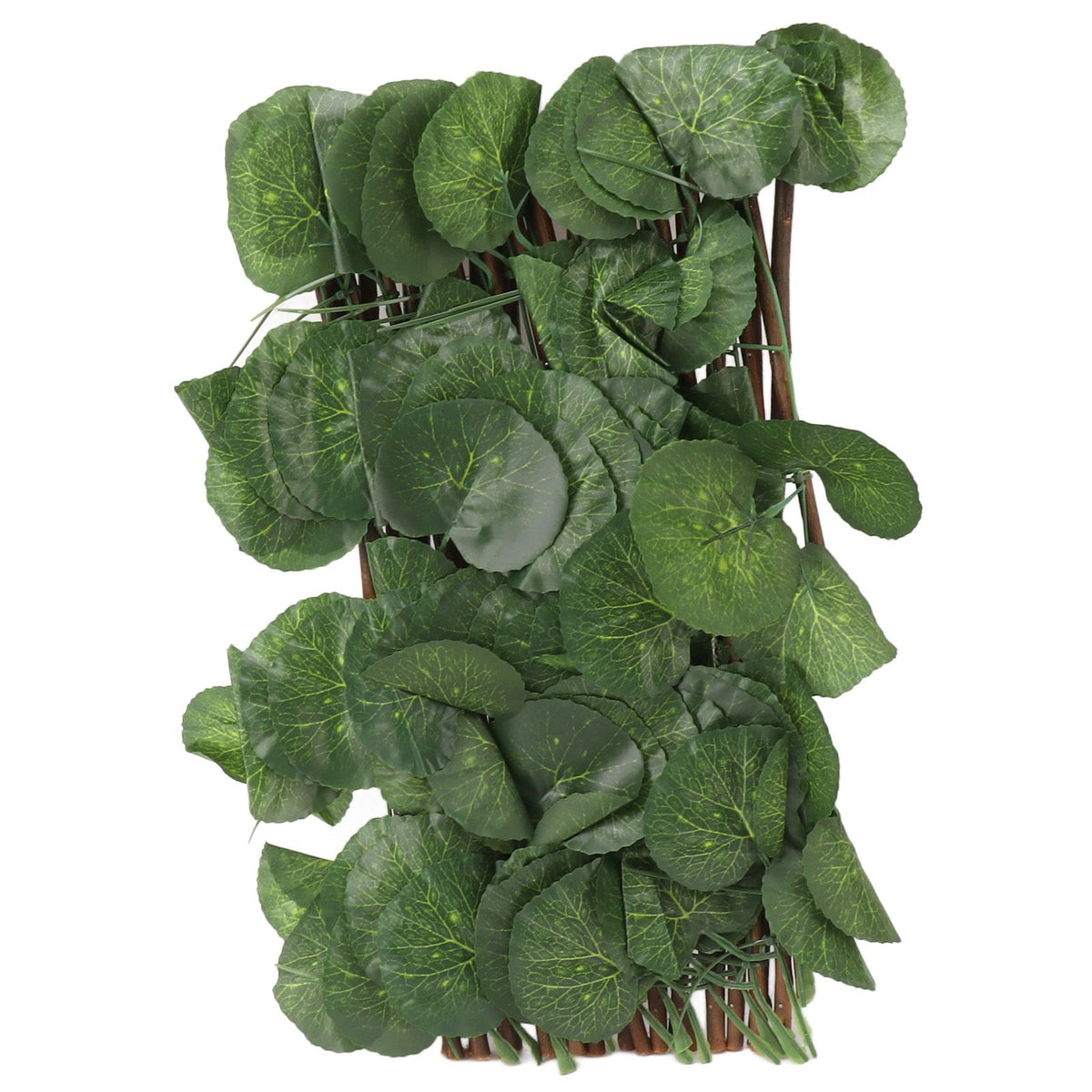 Artificial Hedges Fence Simulation Expandable Sun Protection Waterproof Artificial Topiary Hedge Plant for Garden Begonia Leaf