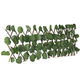 Artificial Hedges Fence Simulation Expandable Sun Protection Waterproof Artificial Topiary Hedge Plant for Garden Begonia Leaf