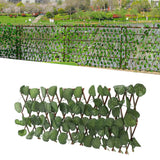 Artificial Hedges Fence Simulation Expandable Sun Protection Waterproof Artificial Topiary Hedge Plant for Garden Begonia Leaf - Extra Image