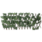 Artificial Hedges Fence Simulation Expandable Sun Protection Waterproof Artificial Topiary Hedge Plant for Garden Grape Leaves