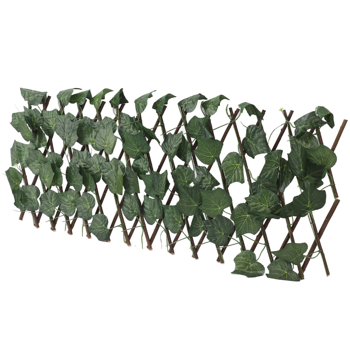 Artificial Hedges Fence Simulation Expandable Sun Protection Waterproof Artificial Topiary Hedge Plant for Garden Grape Leaves
