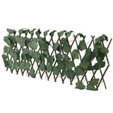 Artificial Hedges Fence Simulation Expandable Sun Protection Waterproof Artificial Topiary Hedge Plant for Garden Grape Leaves - Front View
