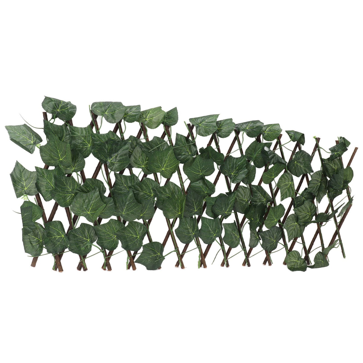 Artificial Hedges Fence Simulation Expandable Sun Protection Waterproof Artificial Topiary Hedge Plant for Garden Grape Leaves