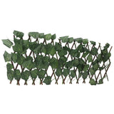 Artificial Hedges Fence Simulation Expandable Sun Protection Waterproof Artificial Topiary Hedge Plant for Garden Grape Leaves