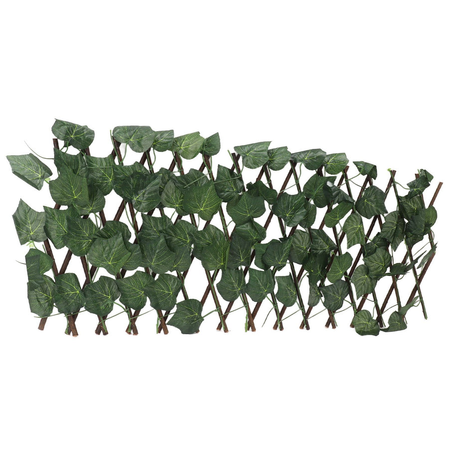 Artificial Hedges Fence Simulation Expandable Sun Protection Waterproof Artificial Topiary Hedge Plant for Garden Grape Leaves