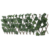Artificial Hedges Fence Simulation Expandable Sun Protection Waterproof Artificial Topiary Hedge Plant for Garden Grape Leaves - Top-Down View