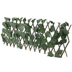 Artificial Hedges Fence Simulation Expandable Sun Protection Waterproof Artificial Topiary Hedge Plant for Garden Grape Leaves