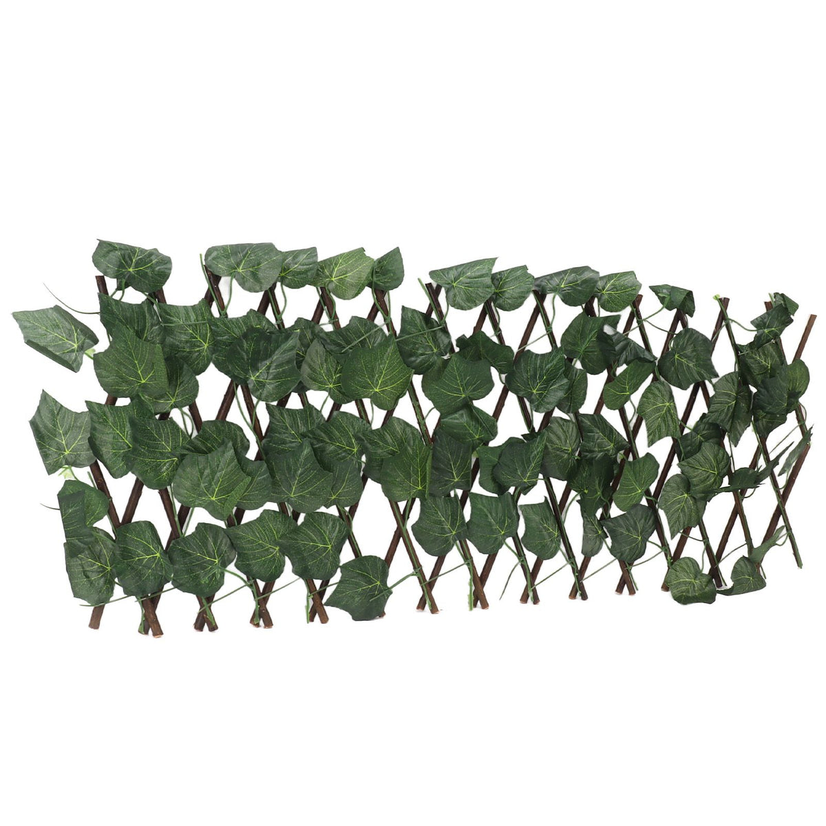 Artificial Hedges Fence Simulation Expandable Sun Protection Waterproof Artificial Topiary Hedge Plant for Garden Grape Leaves
