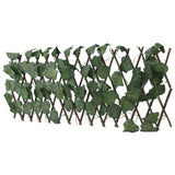 Artificial Hedges Fence Simulation Expandable Sun Protection Waterproof Artificial Topiary Hedge Plant for Garden Grape Leaves - Extra Image