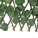 Artificial Hedges Fence Simulation Expandable Sun Protection Waterproof Artificial Topiary Hedge Plant for Garden Grape Leaves - Extra Image