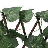 Artificial Hedges Fence Simulation Expandable Sun Protection Waterproof Artificial Topiary Hedge Plant for Garden Grape Leaves - Extra Image