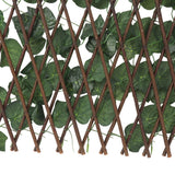 Artificial Hedges Fence Simulation Expandable Sun Protection Waterproof Artificial Topiary Hedge Plant for Garden Grape Leaves