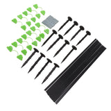 18 Fiberglass Rods 12 Connecting Pipes 12 Clips 12 Garden Stakes for Greenhouse Garden Raised Bed Grow Tunnel